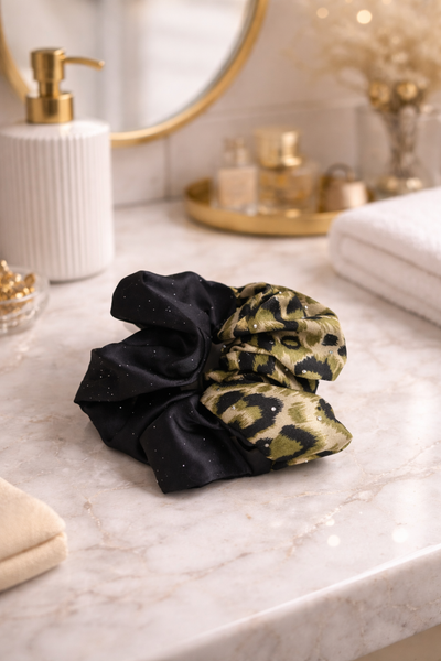 Leopard Glam Scrunchies