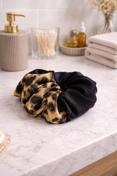 Leopard Glam Scrunchies