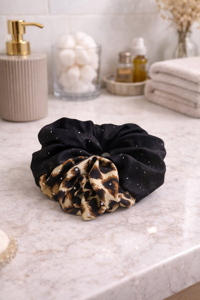 Leopard Glam Scrunchies