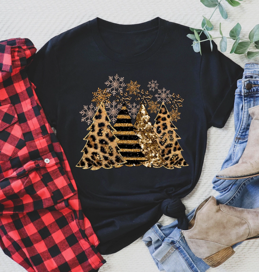 Leopard Trees-Graphic Tee