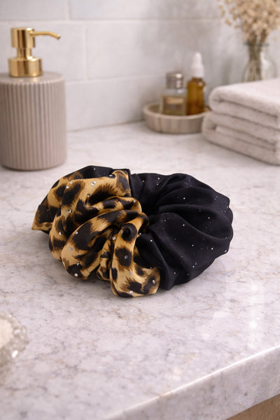 Leopard Glam Scrunchies