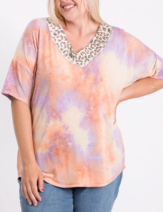 Sherbet Tie Dye Top