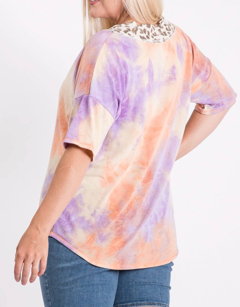 Sherbet Tie Dye Top